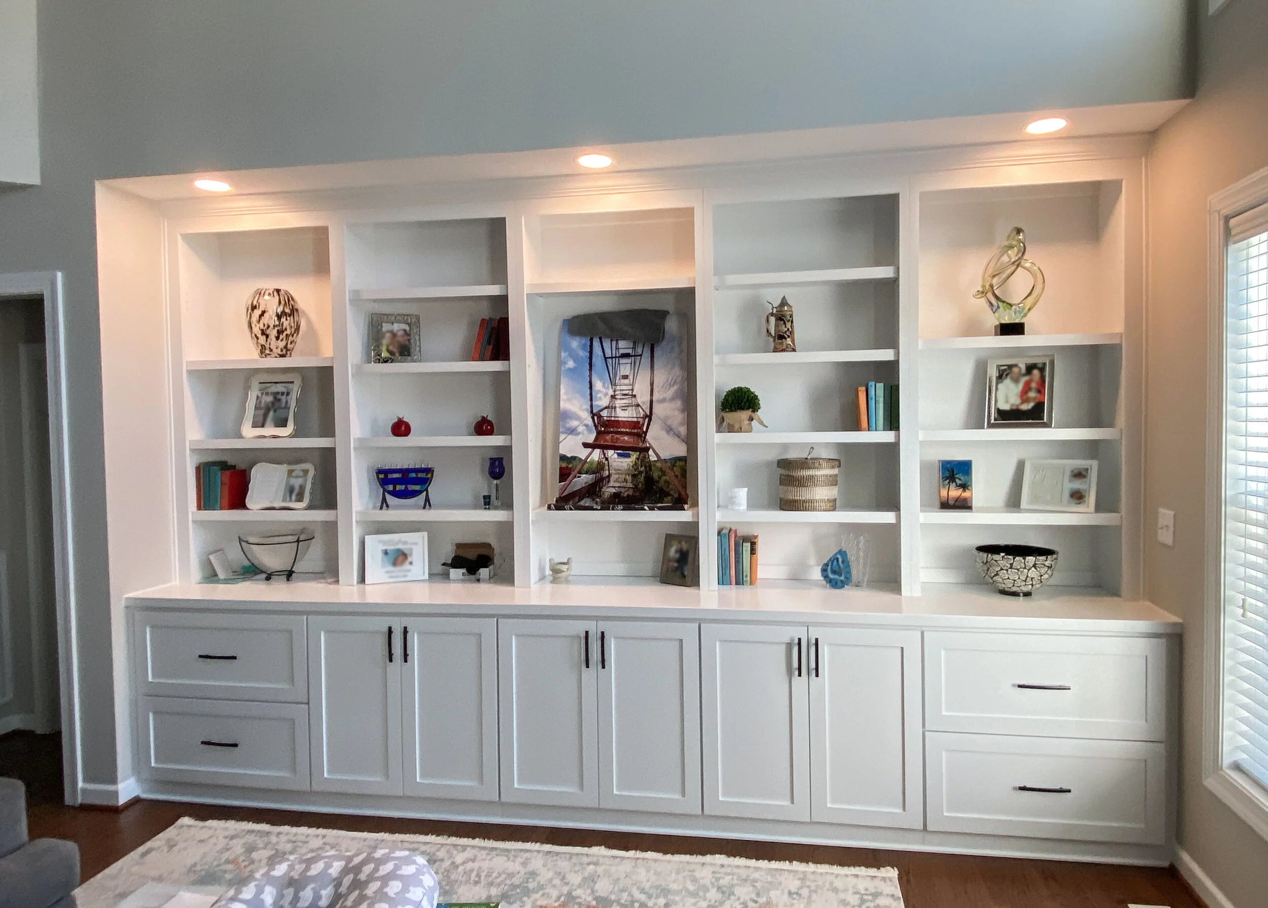 Custom made living room cabinets deals